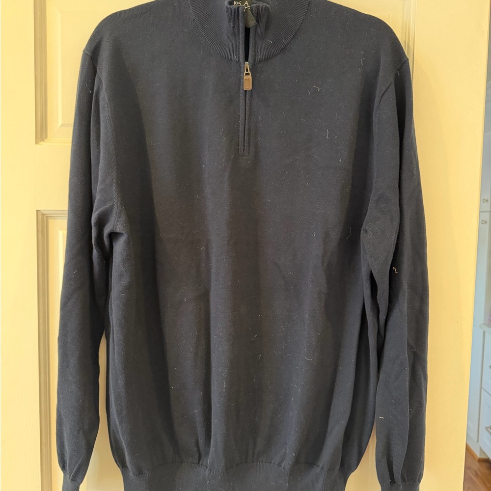 Jos. A. Bank Men's Dark Gray Zip-Up Sweater